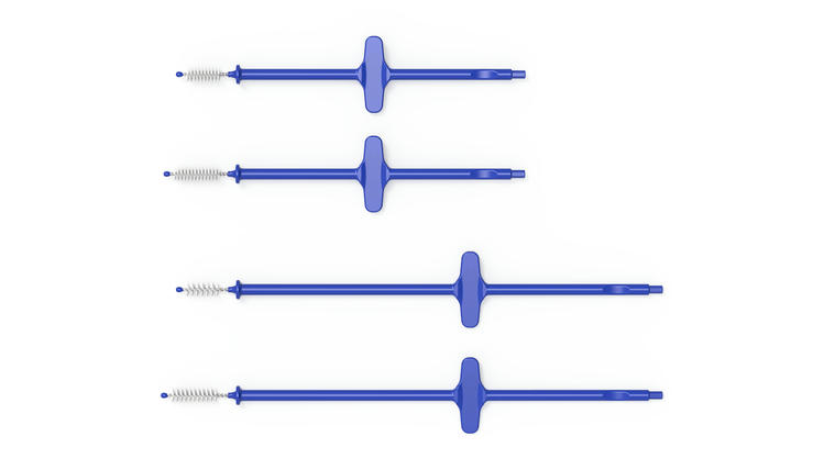 4 Provox brush, 2 small, 3 long