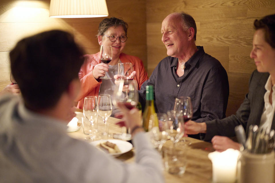 Larygectomie in restaurant